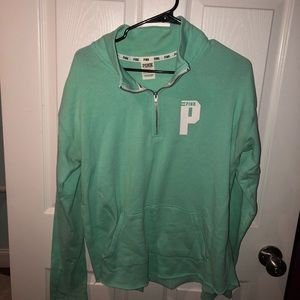 Victoria’s Secret PINK half zip (teal?)